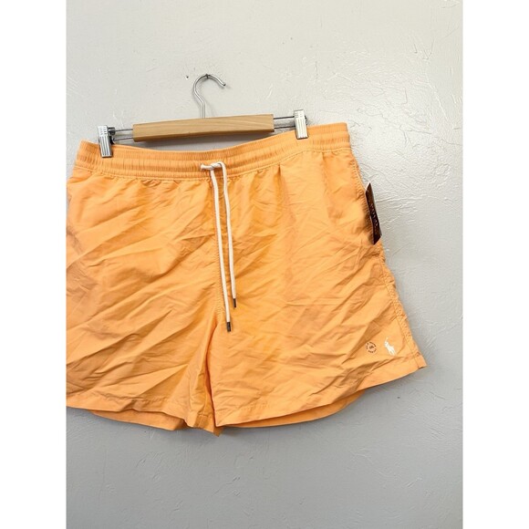 New Men's Polo Ralph Lauren Orange 5.5" Traveler Swim Trunks Board Shorts XXL - Picture 6 of 14